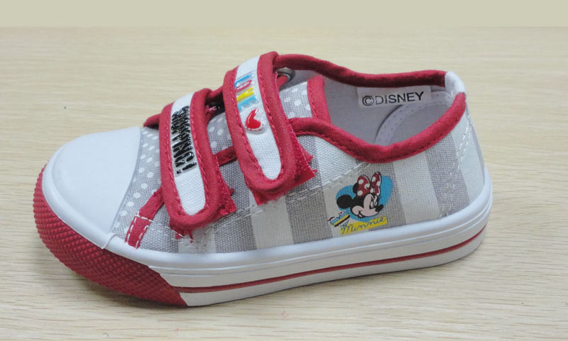 Minnie Color printing children canvas shoe,injection shoe,
...