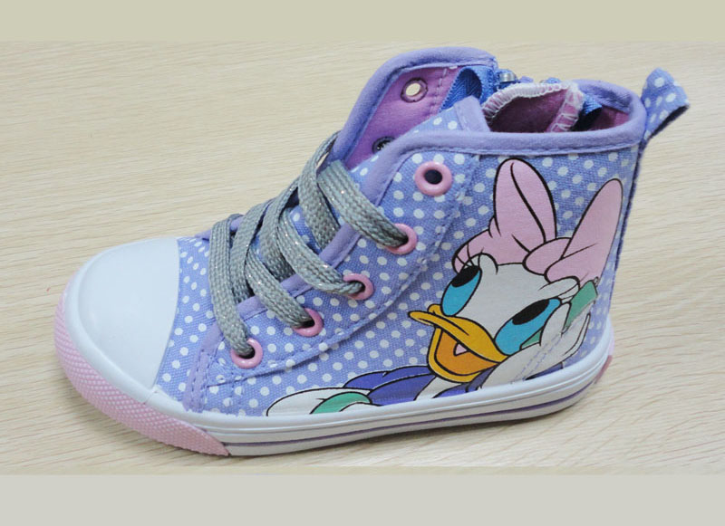 Disney Duck children canvas shoe,injection shoe
