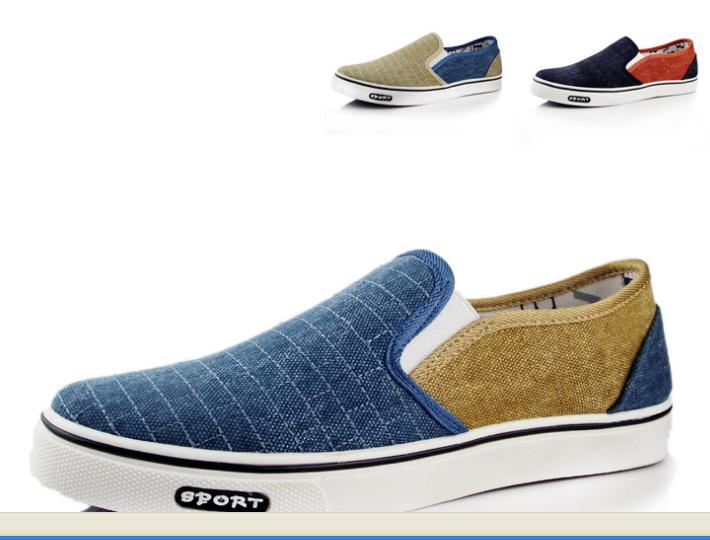 MEN'S  Slip-on Elastic canvas  shoes,casual shoes,injection shoes...