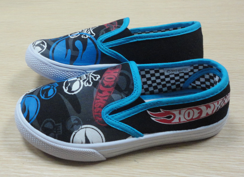 Disney Hotwheel Slip-on Elastic Kids Canvas Shoes 