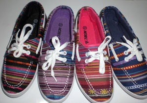 newest student fashion stripe canvas Shoes