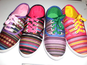 Latest student stripe bandage casual canvas Shoes