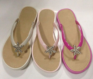 Women's juicy couture pvc slippers beach sandal