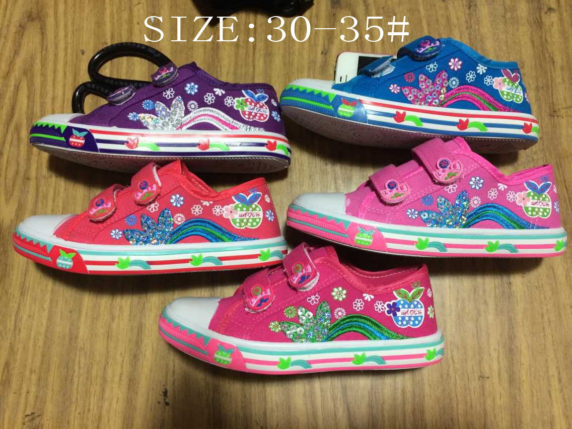 New Models Magic Tape kids canvas shoes injection cloth shoes...
