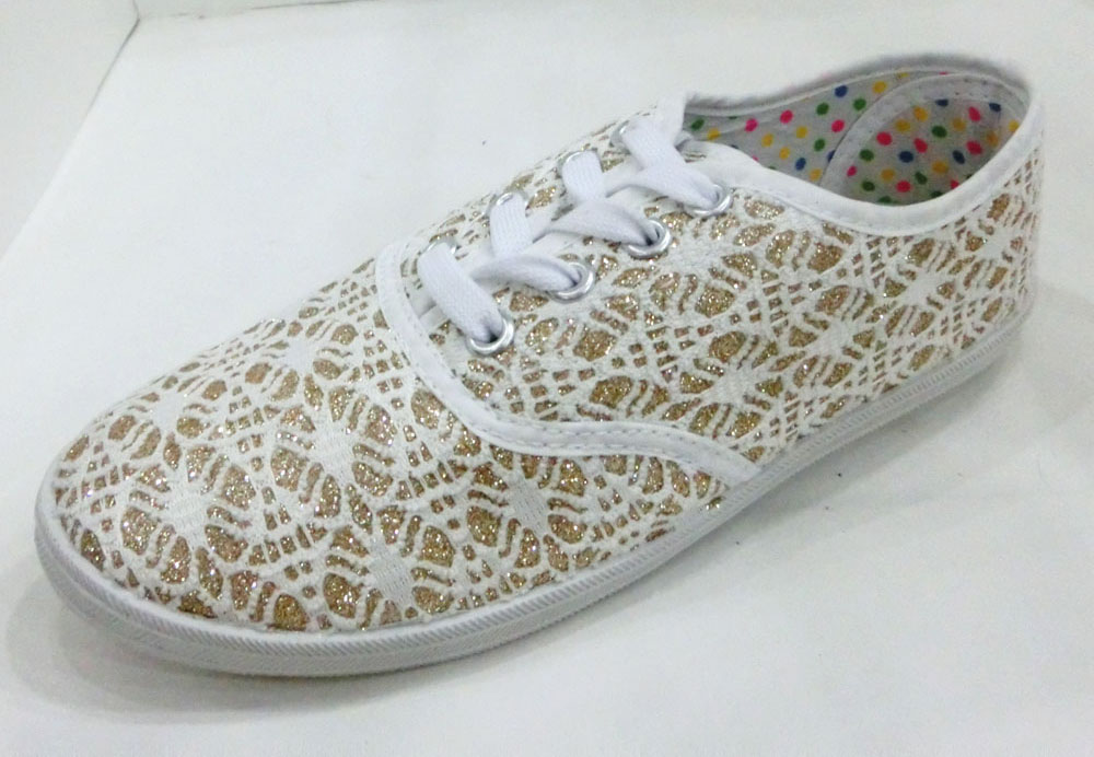 New Style Shoelace Women Injection Shoes Canvas Shoes