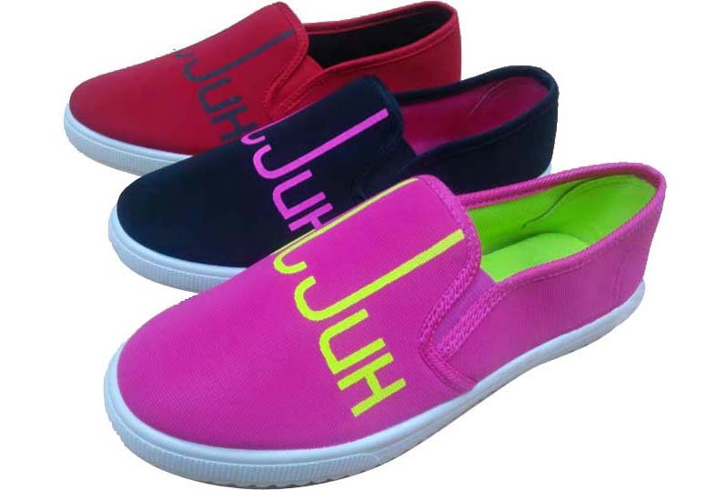 New Style Fashion Women Slip on Flat Canvas Shoes 