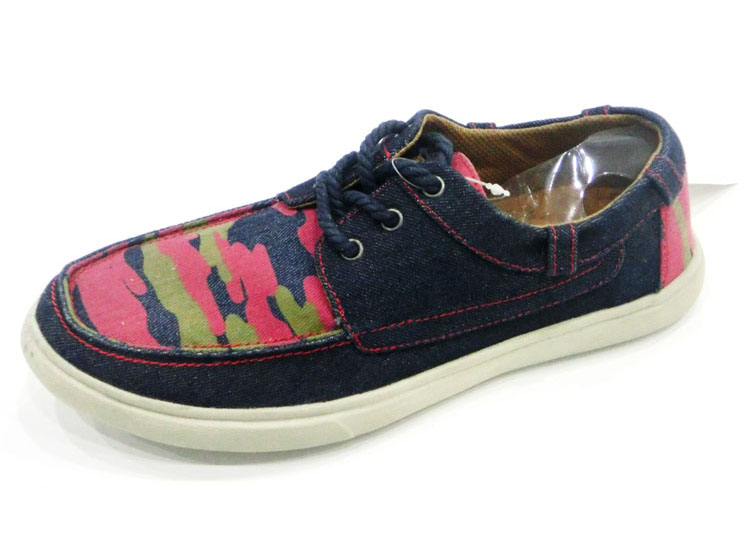 New style good qulity men's shoelace canvas shoes