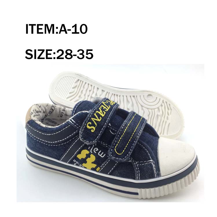 New style fashion comfortable lace up  canvas children shoes...
