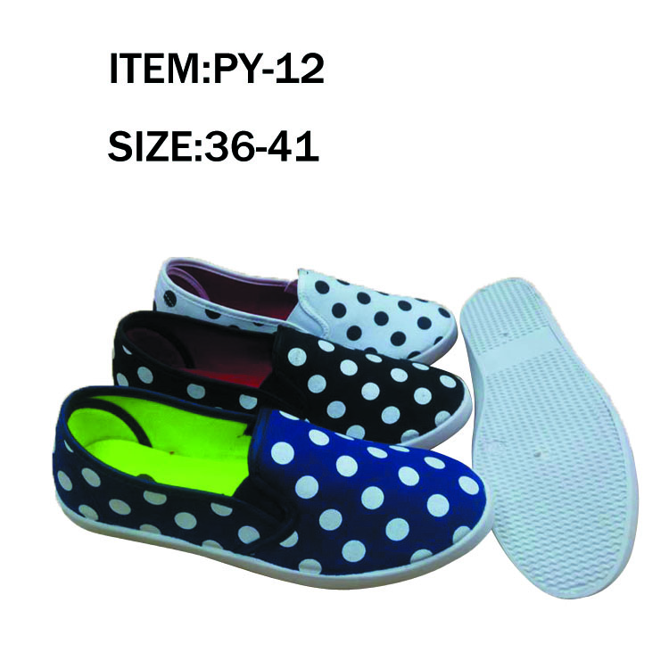 New style fashion comfortable slip-on canvas women shoes
