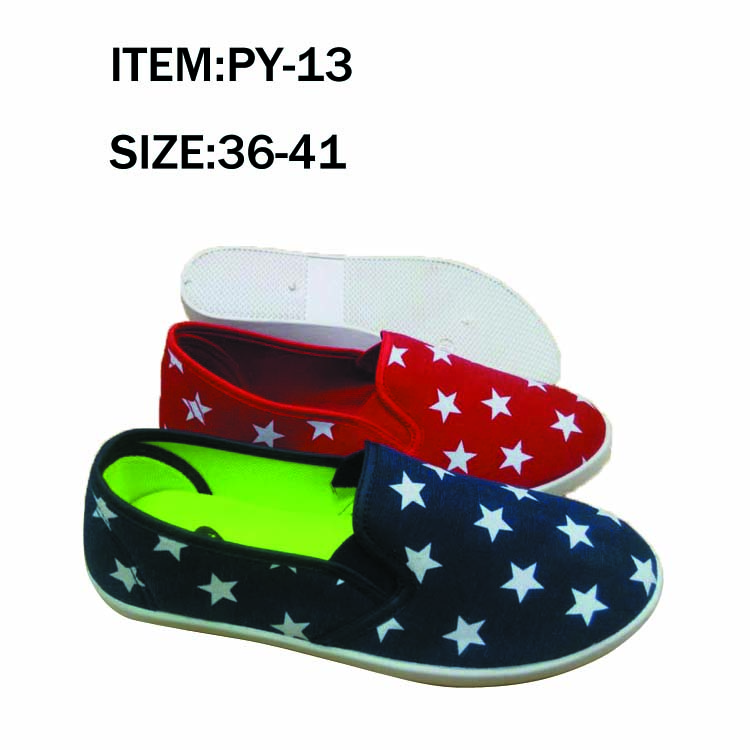 New style fashion comfortable slip-on canvas women shoes