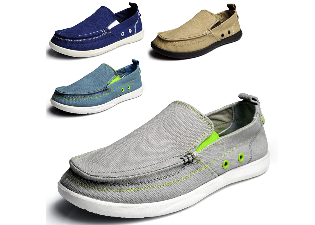 Classic fashion Crocs men's slip-on Walu canvas shoes