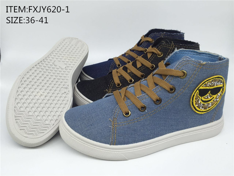 Fashion women injection canvas shoes comfort shoes denim shoes...