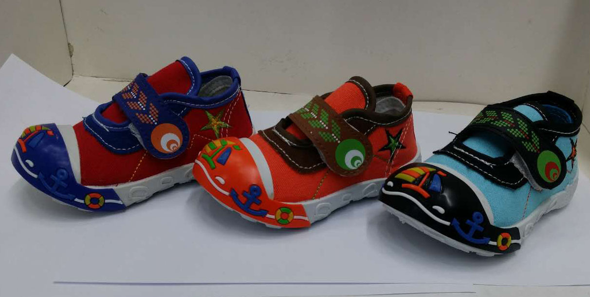 Latest design injection baby canvas shoes leisure shoe(FHH526...