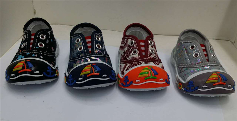 Latest design baby injection canvas shoes leisure shoes(FHH526...