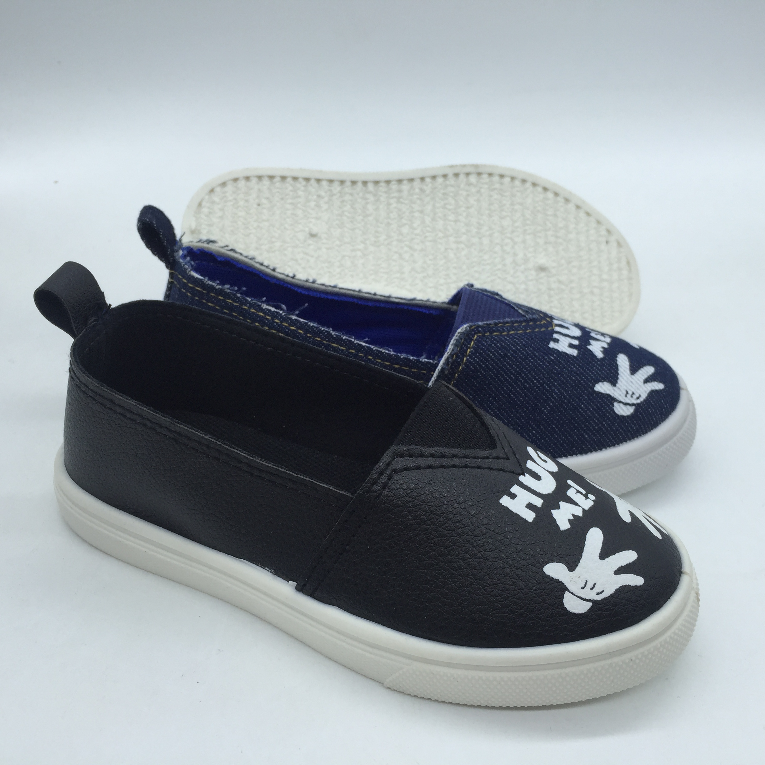 Hot sell injection canvas shoes kids leisure flat shoes（HH0425...