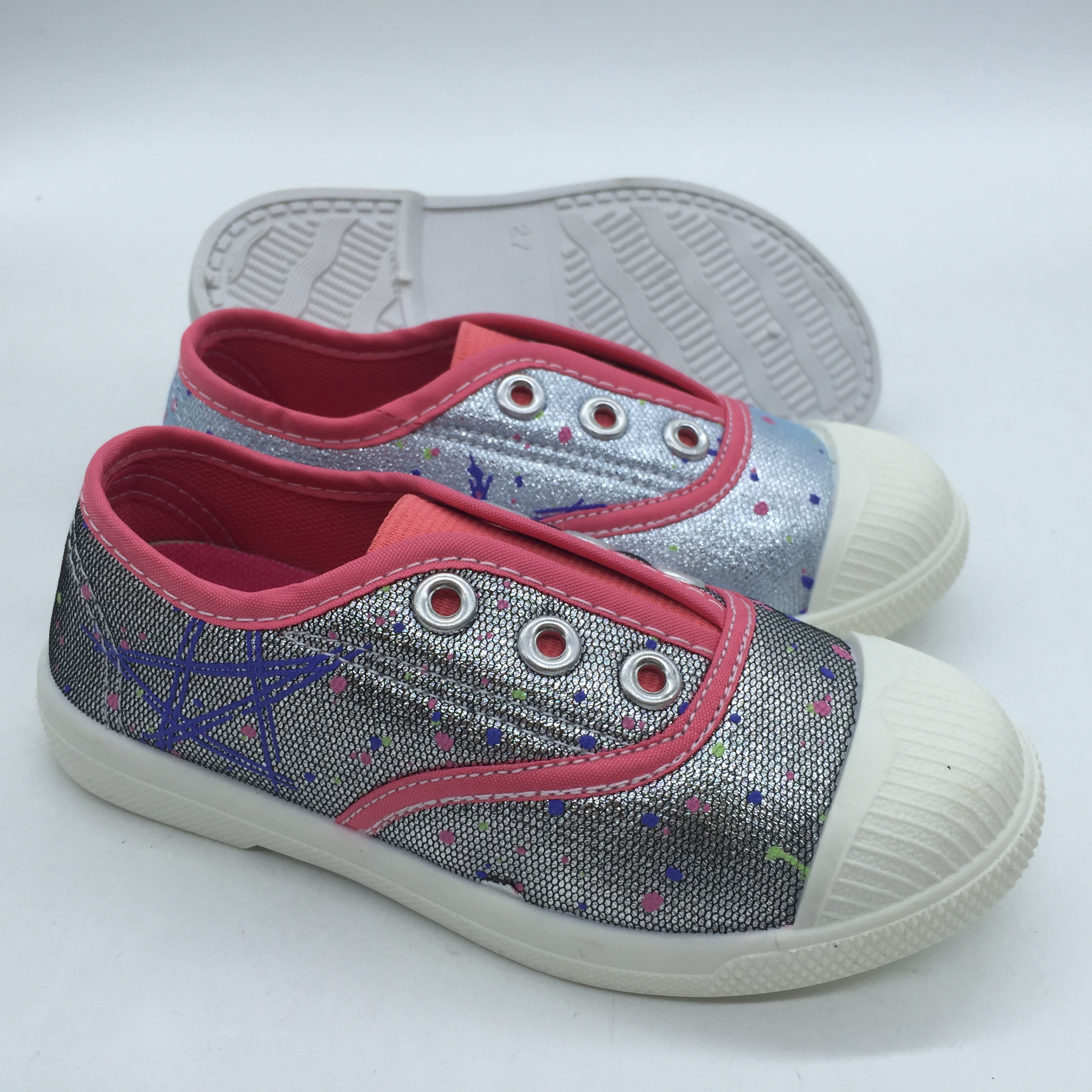 High quality injection canvas shoes kids casual shoes（HH0425...