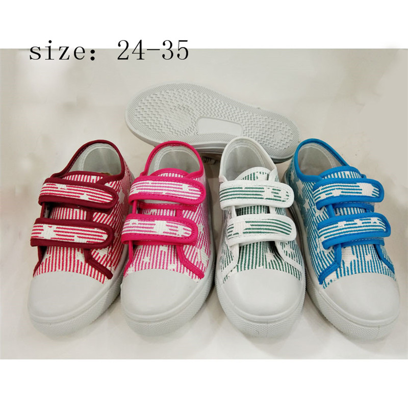 Latest design children casual shoes canvas shoes (HH19517-2)...