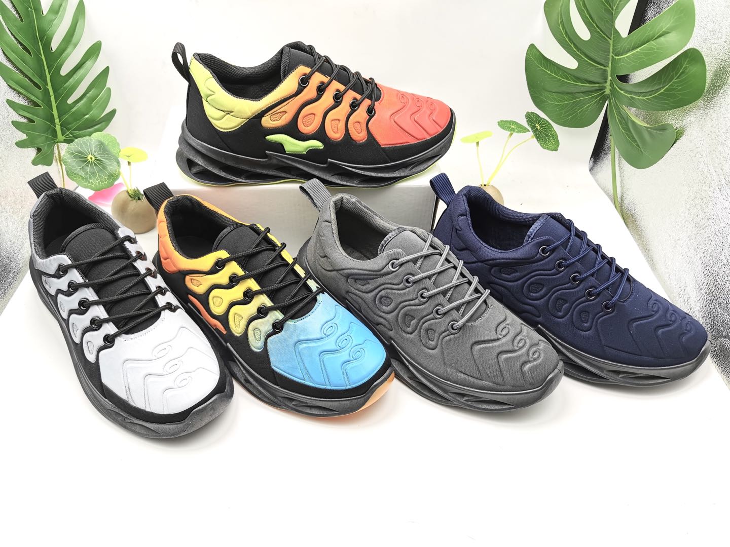 Hot Sale men fashion casual sport running shoes with Customi...