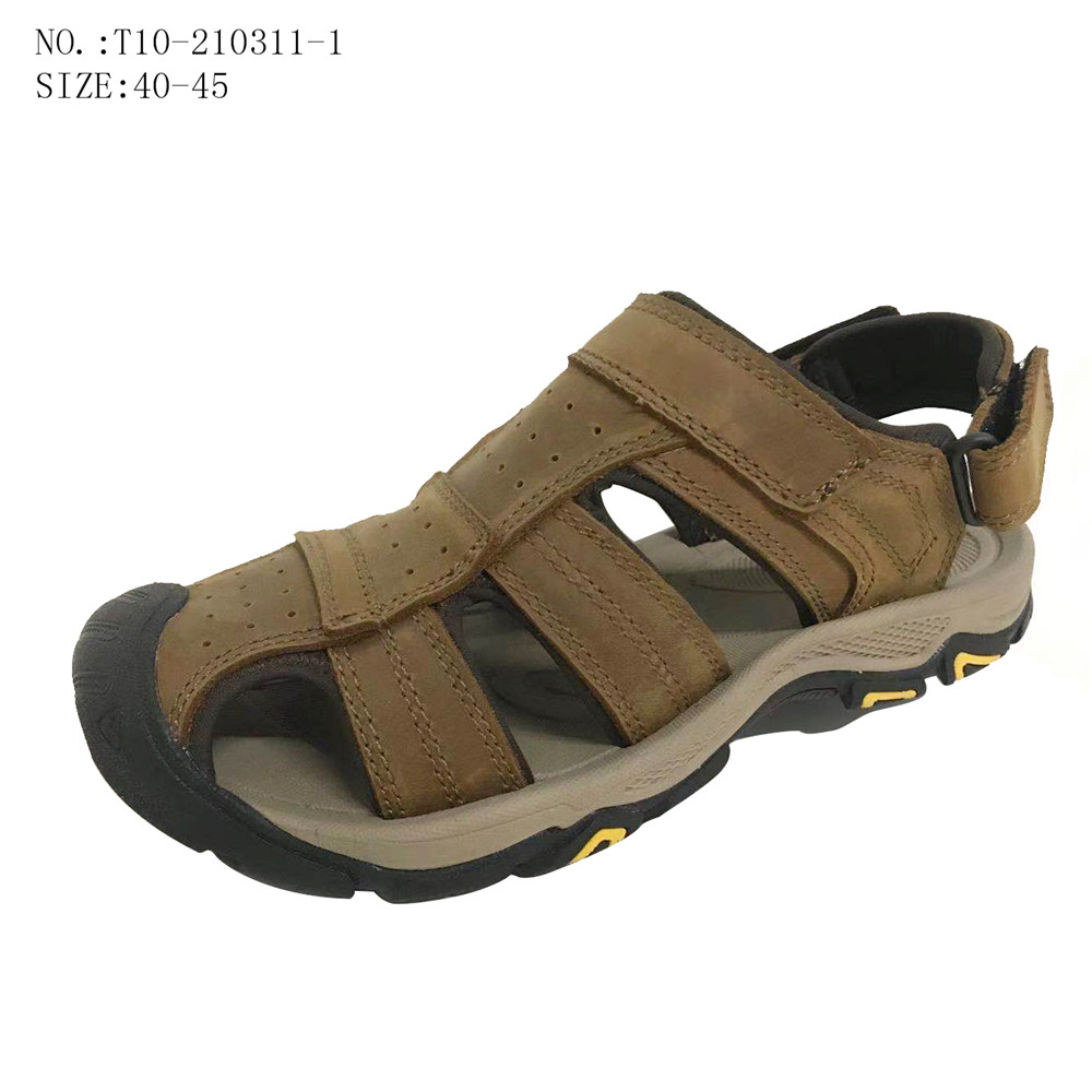 High Quality Casual Men Fashion Outdoor Beach Slippers Leather...