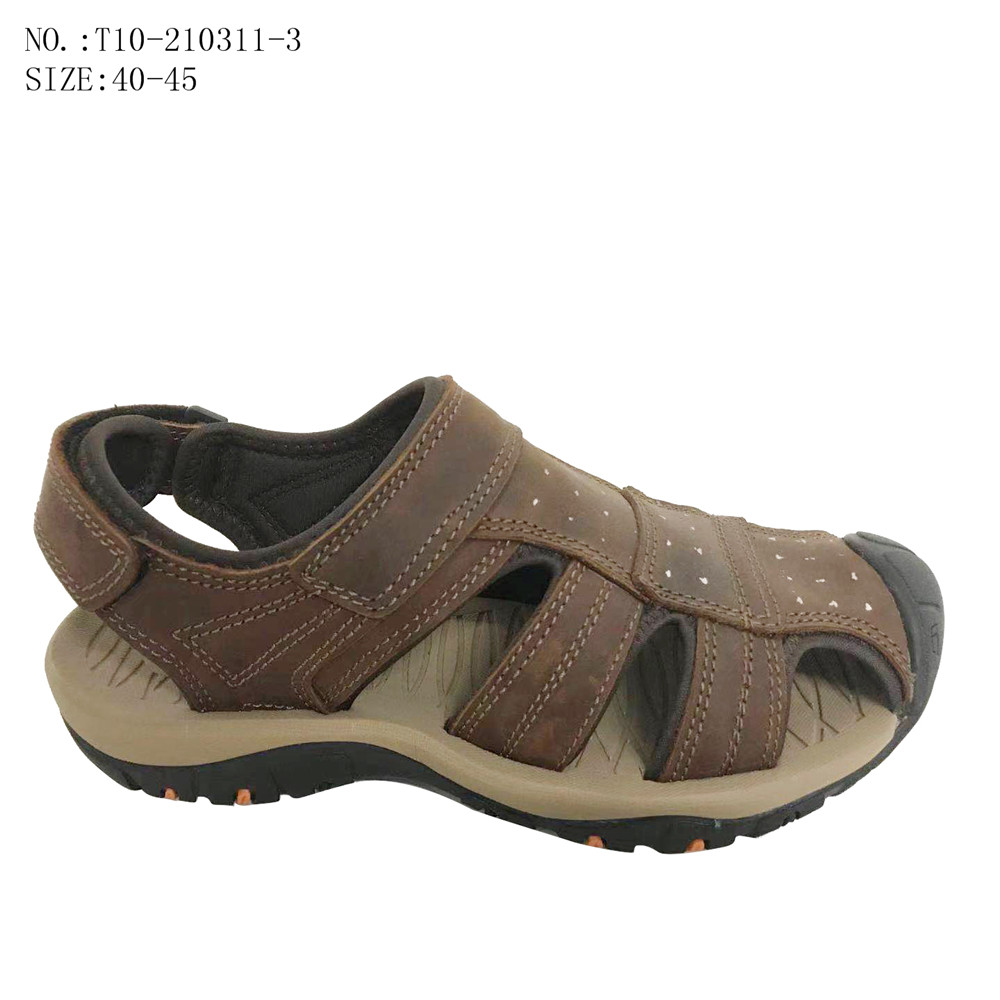 High Quality Casual Men Fashion Outdoor Beach Slippers Leather...