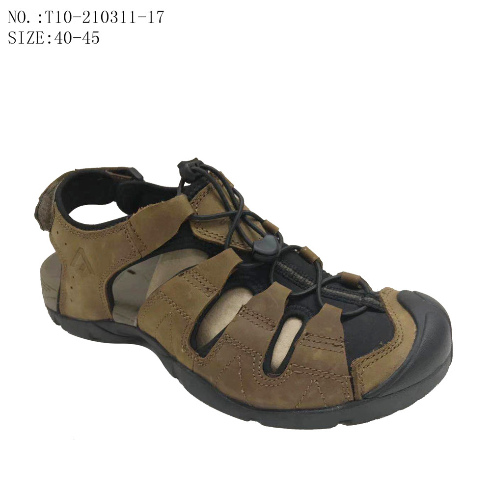 High Quality Casual Men Fashion Outdoor Beach Slippers Leather...