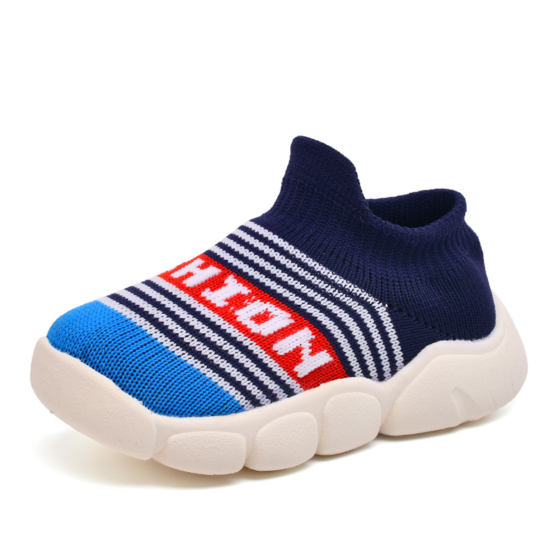 Comfortable soft baby and children breathable fly knit shoes...