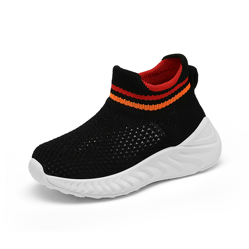 Comfortable soft baby and children breathable fly knit shoes...