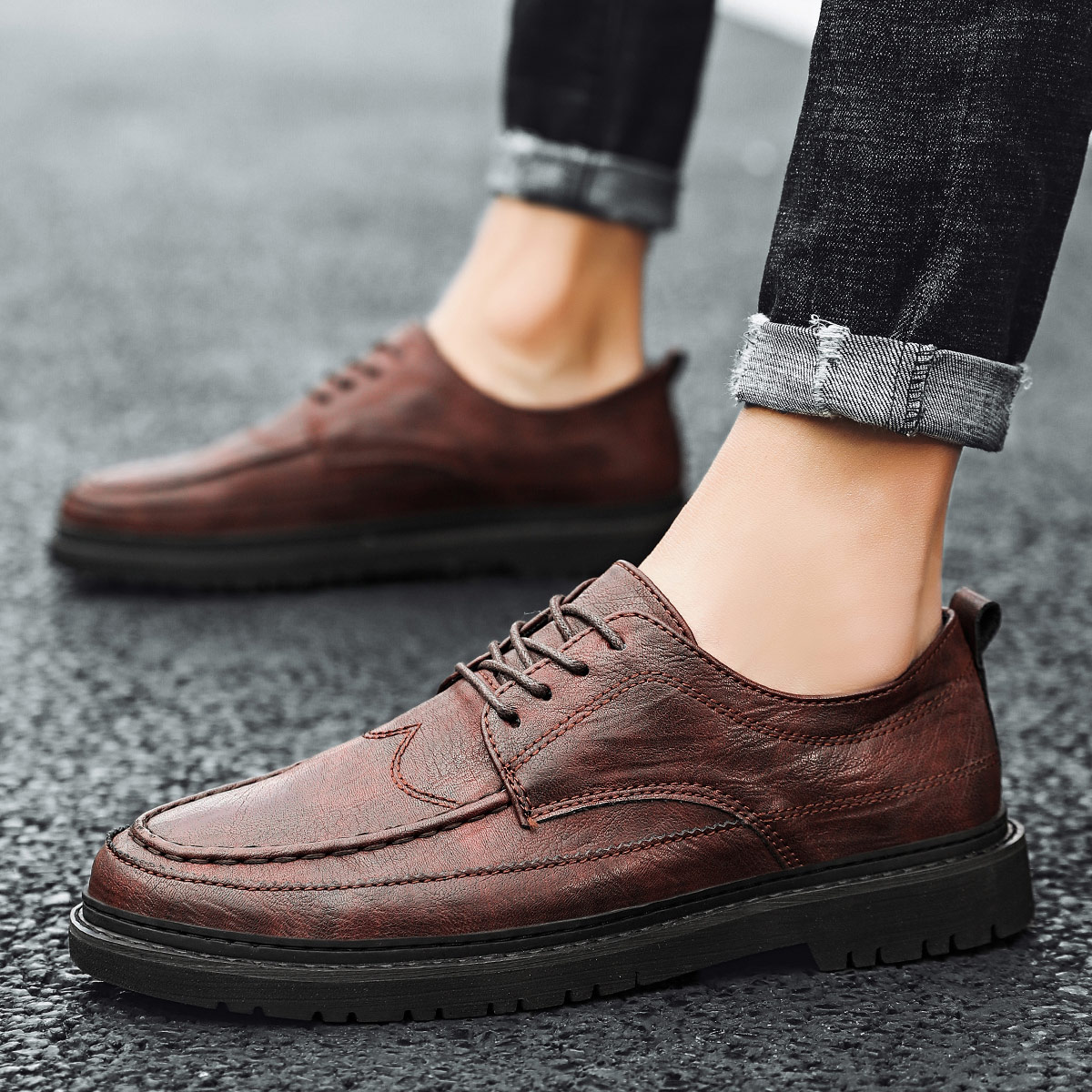 High quality casual leather shoes for men (RN-6602) 1. ITEM NO:...