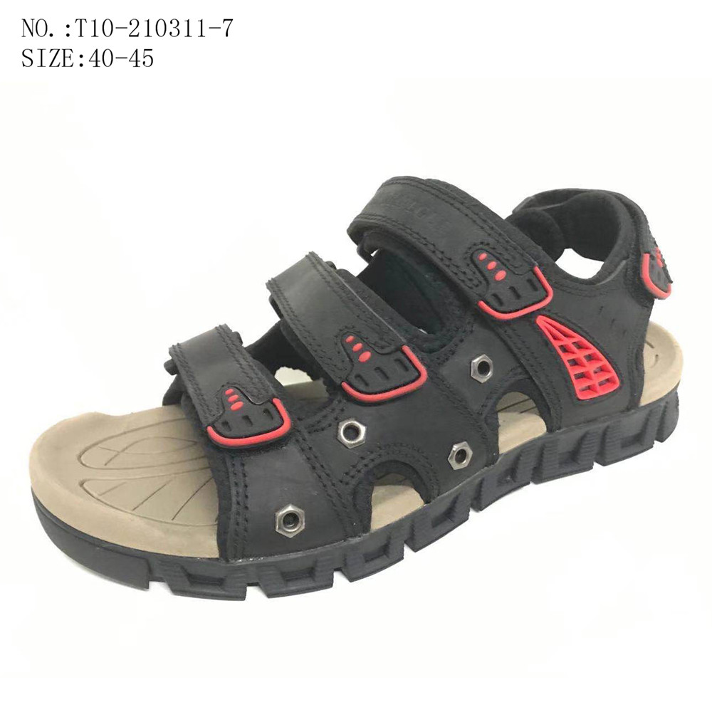Hot style custommen outdoor leather shoes beach sandals 1. ITEM...