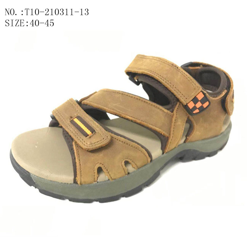 Hot sellingcustommen outdoor leather shoes beach sandals 1. ITEM...