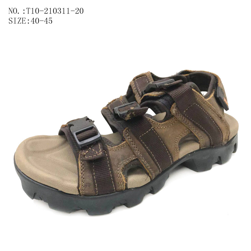 Newarrival custommen leather sandals outdoorshoes beach sandals...