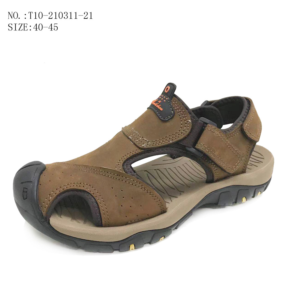 Newarrival custommen leather sandals outdoorshoes beach sandals...