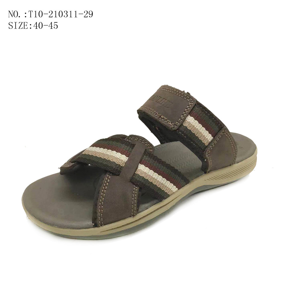 Fashion casual styleMen OutdoorSlippers Leather Sandals beach...