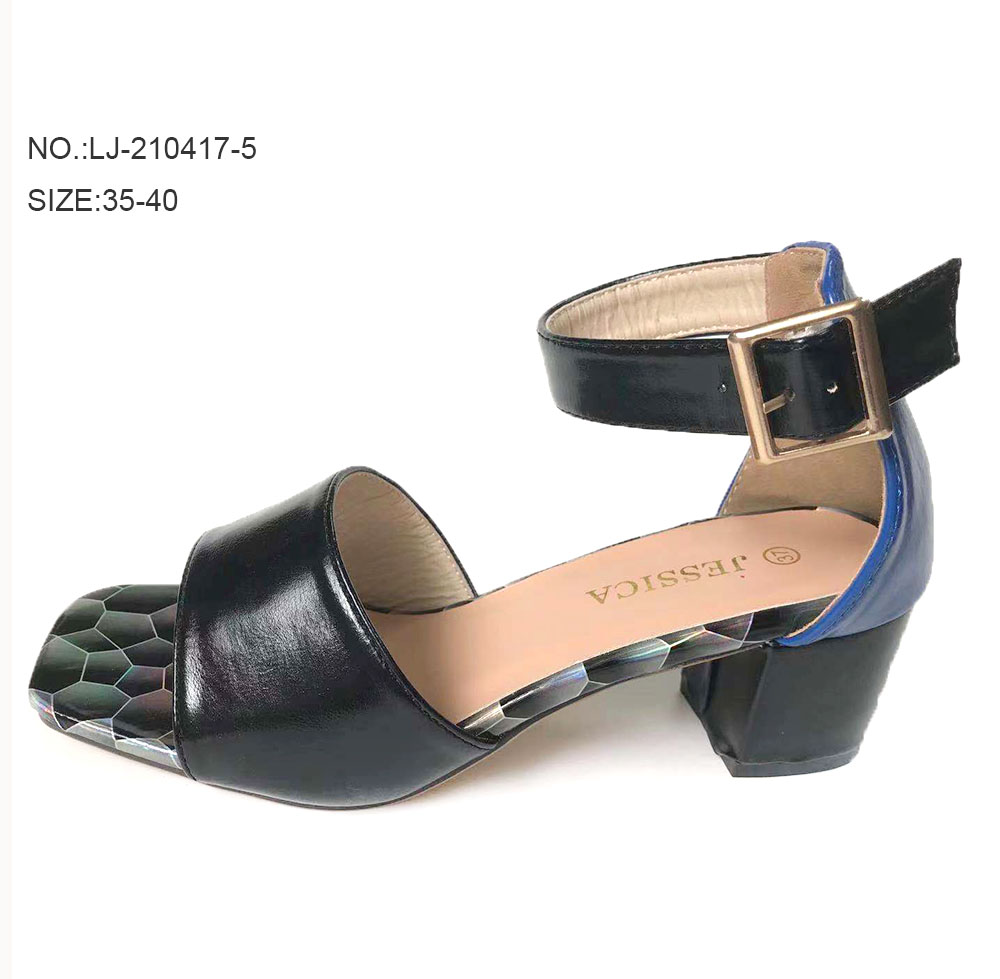 Hot sale summer chunky platform high heel shoes cheap women sanda...