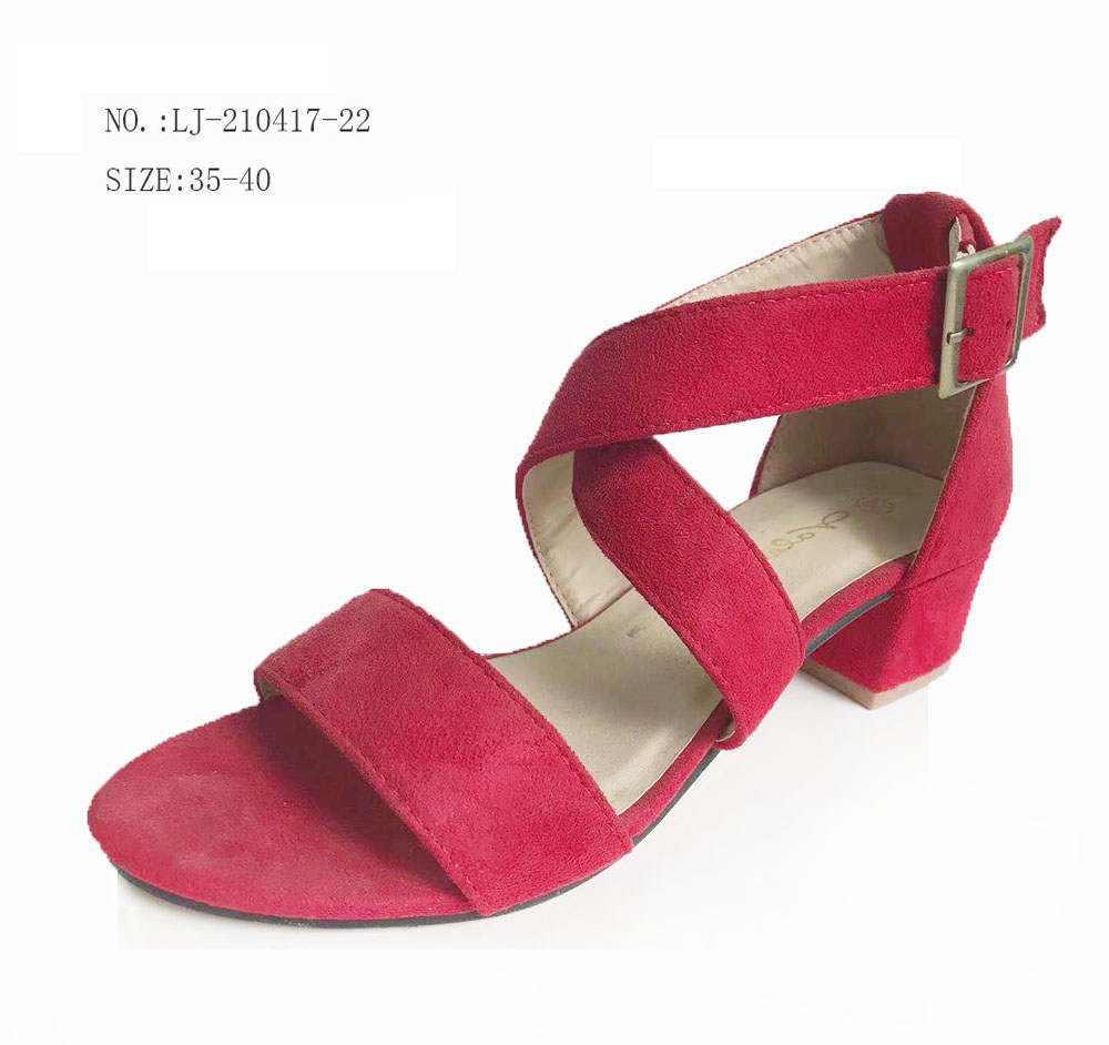 New design Womens sandals thick platform medium heel shoes chunk...
