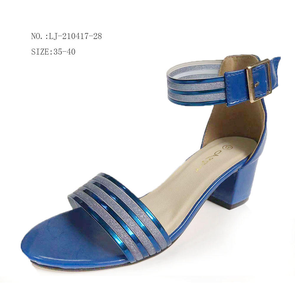 Summer fashion high heel girls wedge sandals women chunky heels...
