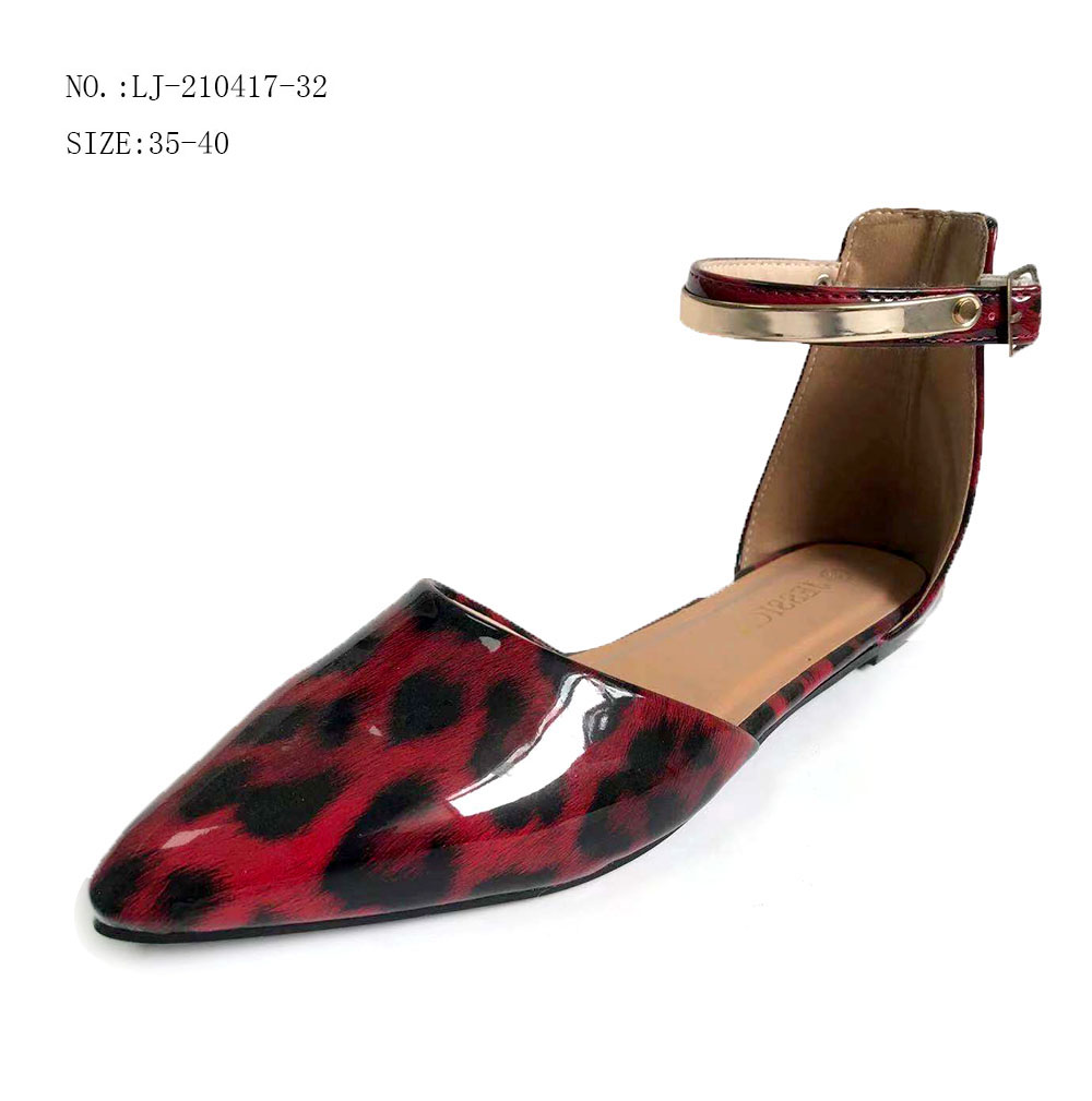 High Quality leopard Flat Heel Women Low Heel Sandals 1. ITEM...