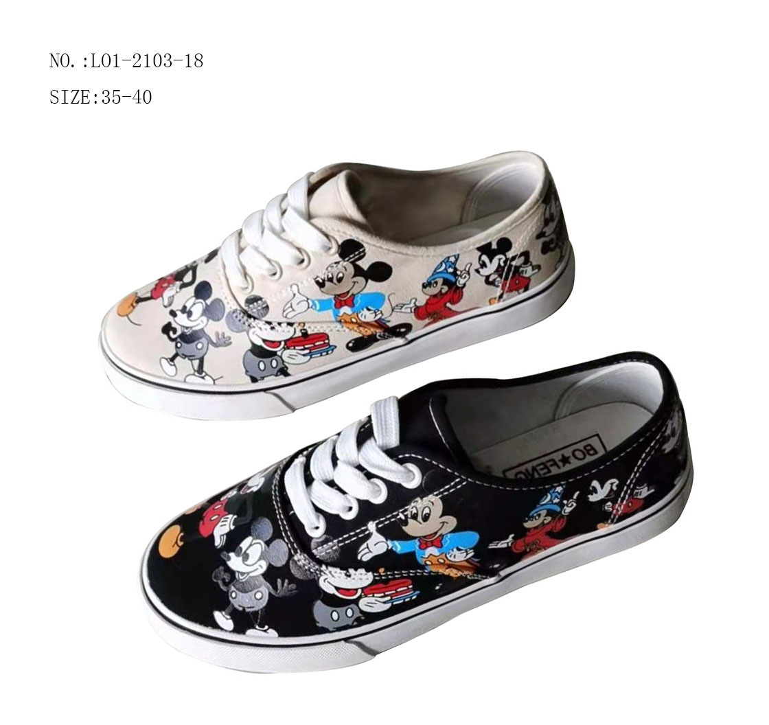 High quality Mickey Mouse print womenfashion school vulcanized...