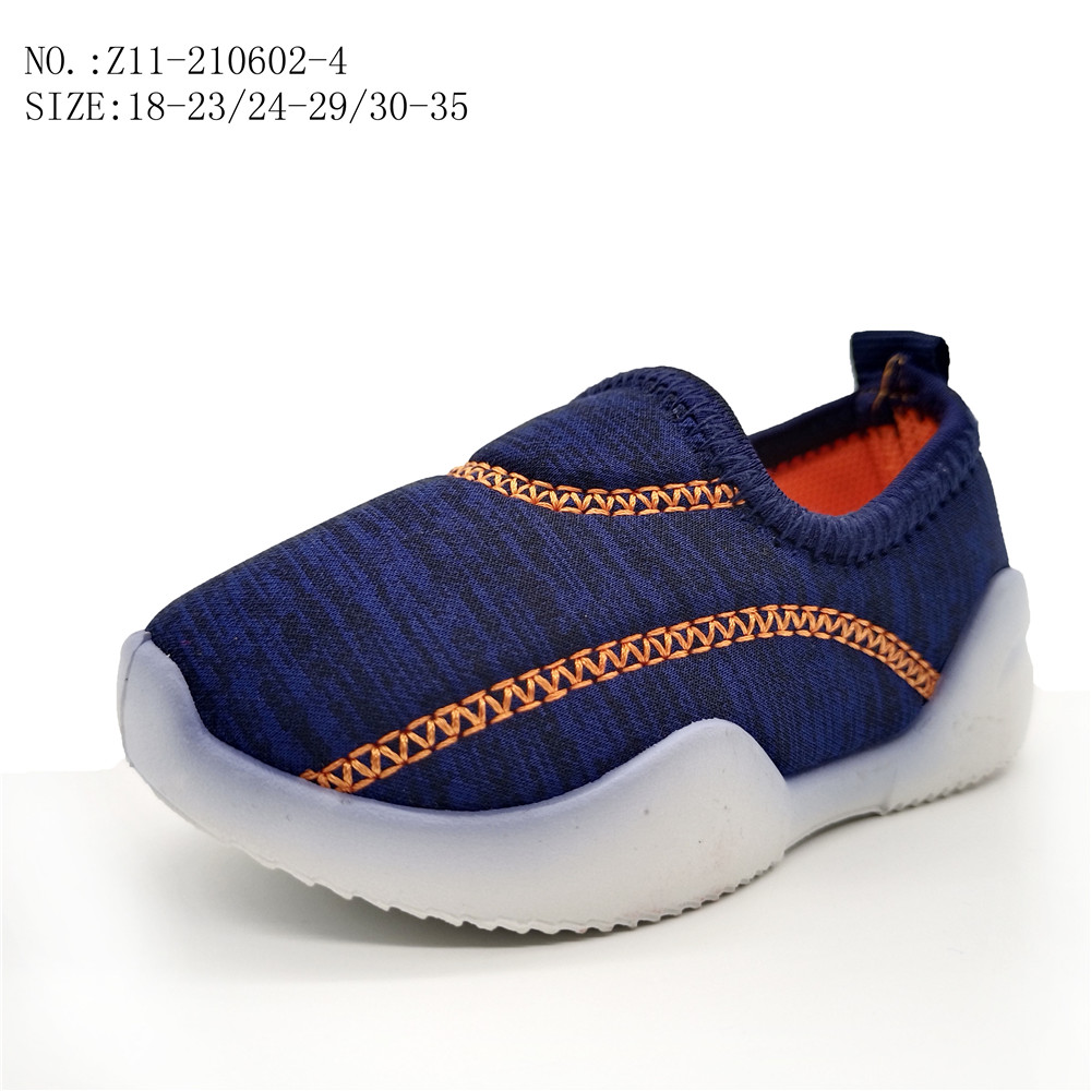 Solid color fashion children slip oninjection baby shoes loafersc...