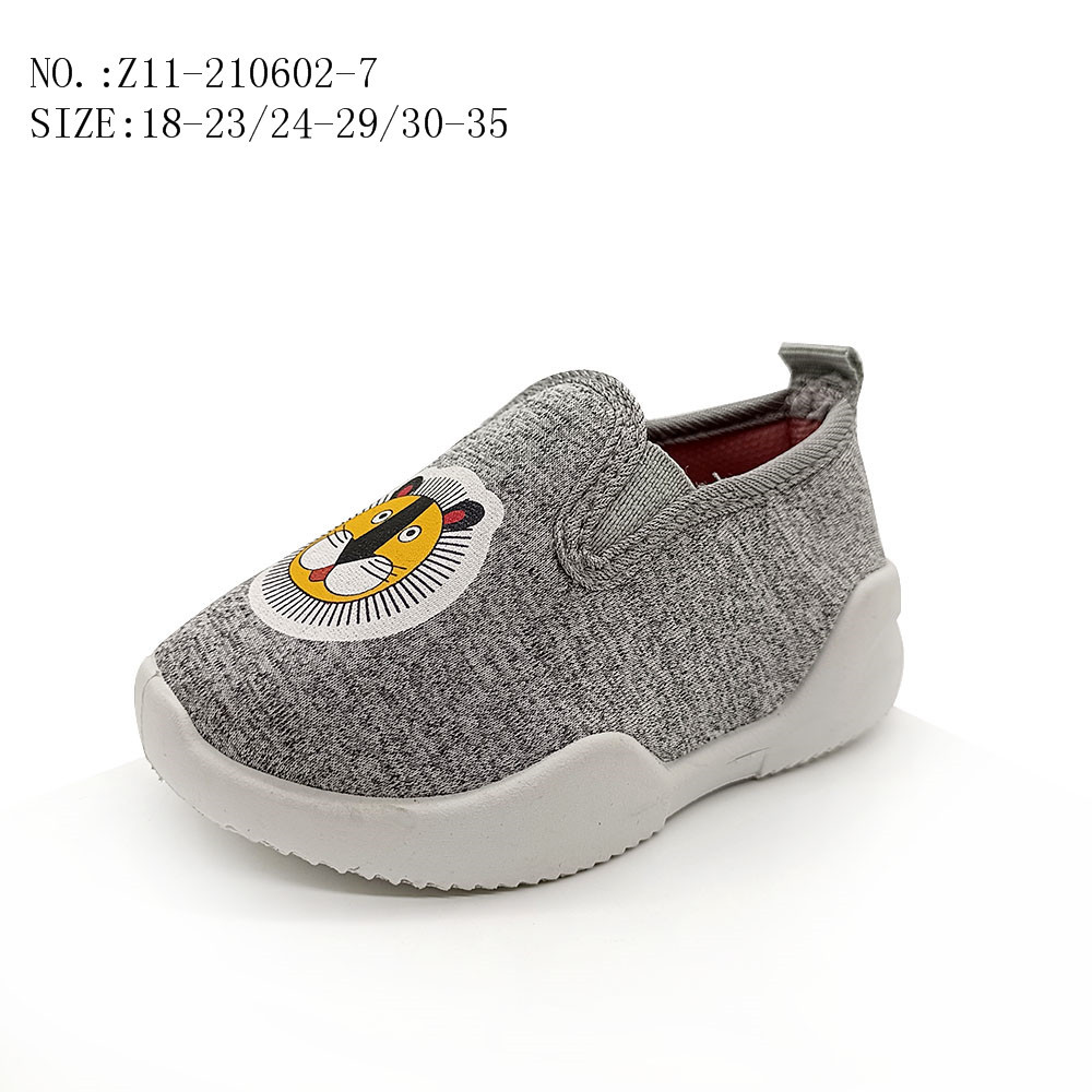 Newfashion grey children slip oninjection baby shoes loaferscasua...