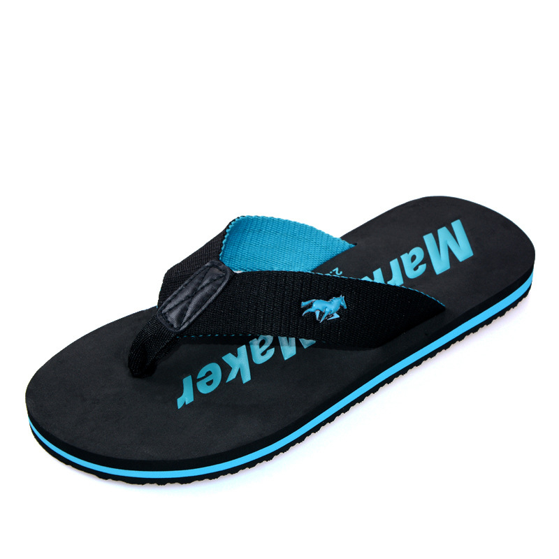 Classic Style Solid Color Rubber sandals beach slippers outdoor...