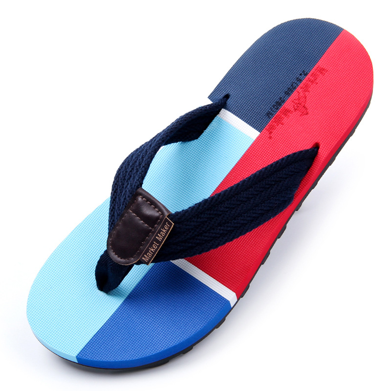 Fashion Anti-slip men custom outdoor sandals Slippers beach Flip...