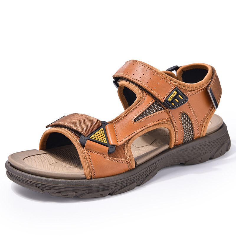 High quality fashion style outdoor beach leathersandals for men...