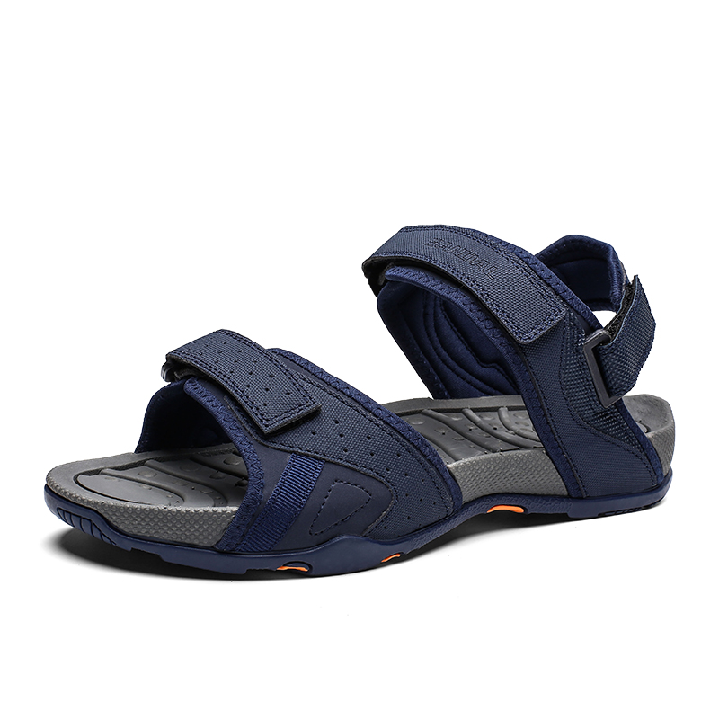 High quality fashion slides men outdoor beach leathersandals...