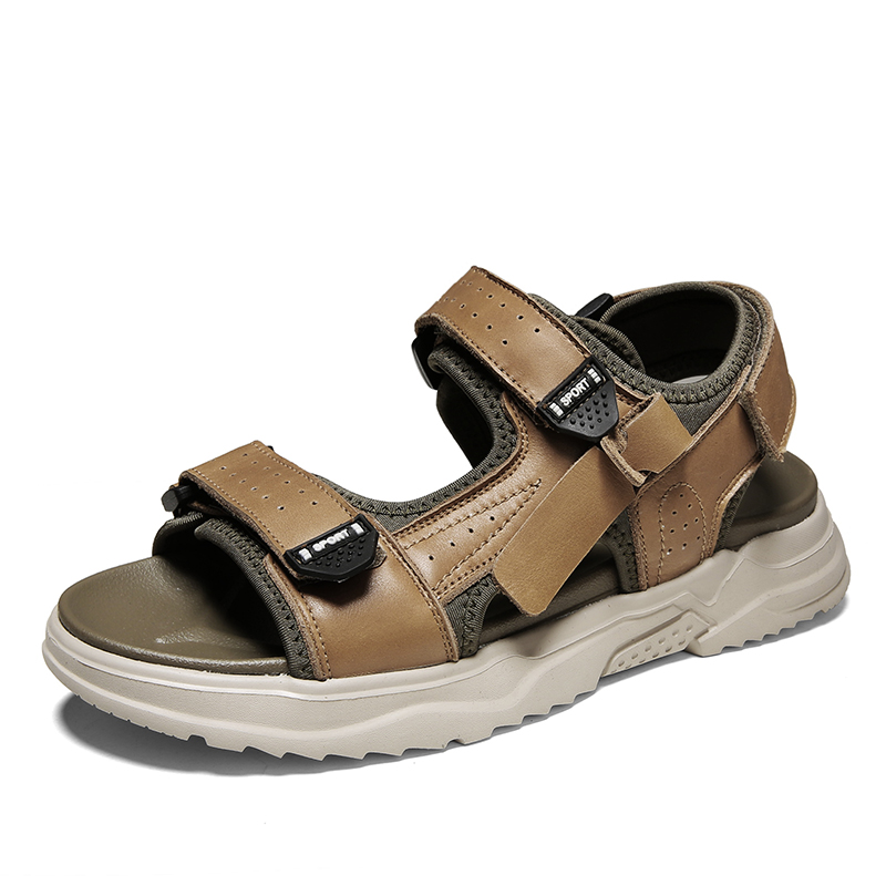 High quality fashionoutdoor menshoesleather beachsandals for...