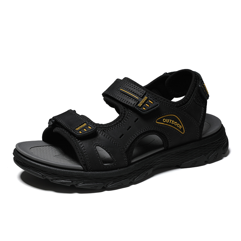 Good quality fashionoutdoor menshoesleather beachsandals for...