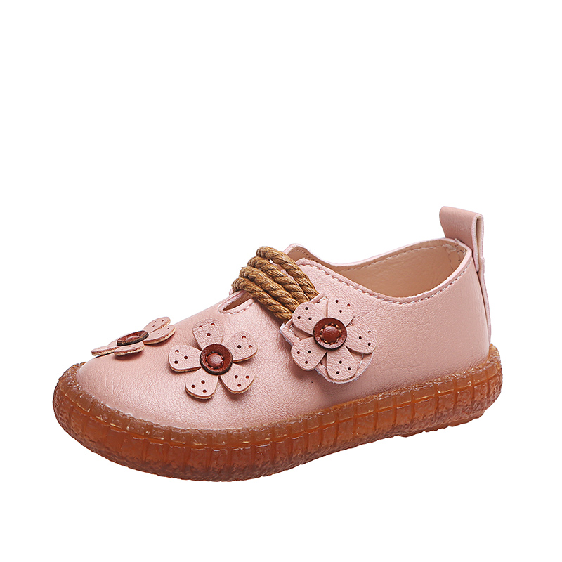 Factory Fashion Cute Girls Shoes Casual Flower Design Children...