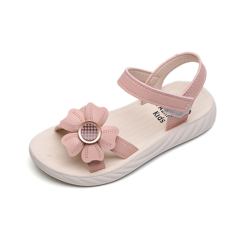 New Arrival Girls Shoes Flower Children Casual Leather Sandals...