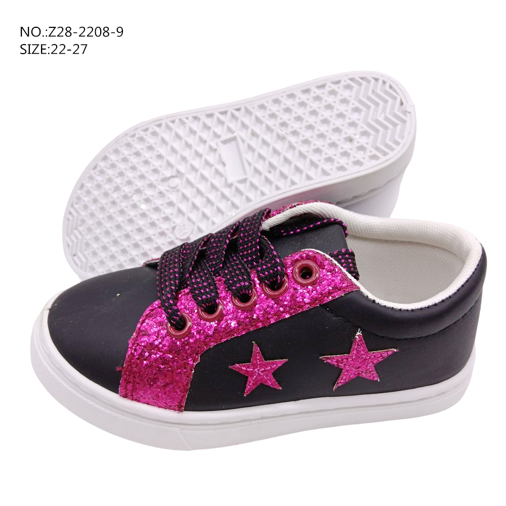 Spring new sequin girls shoes Low top non-slip childrens sports...