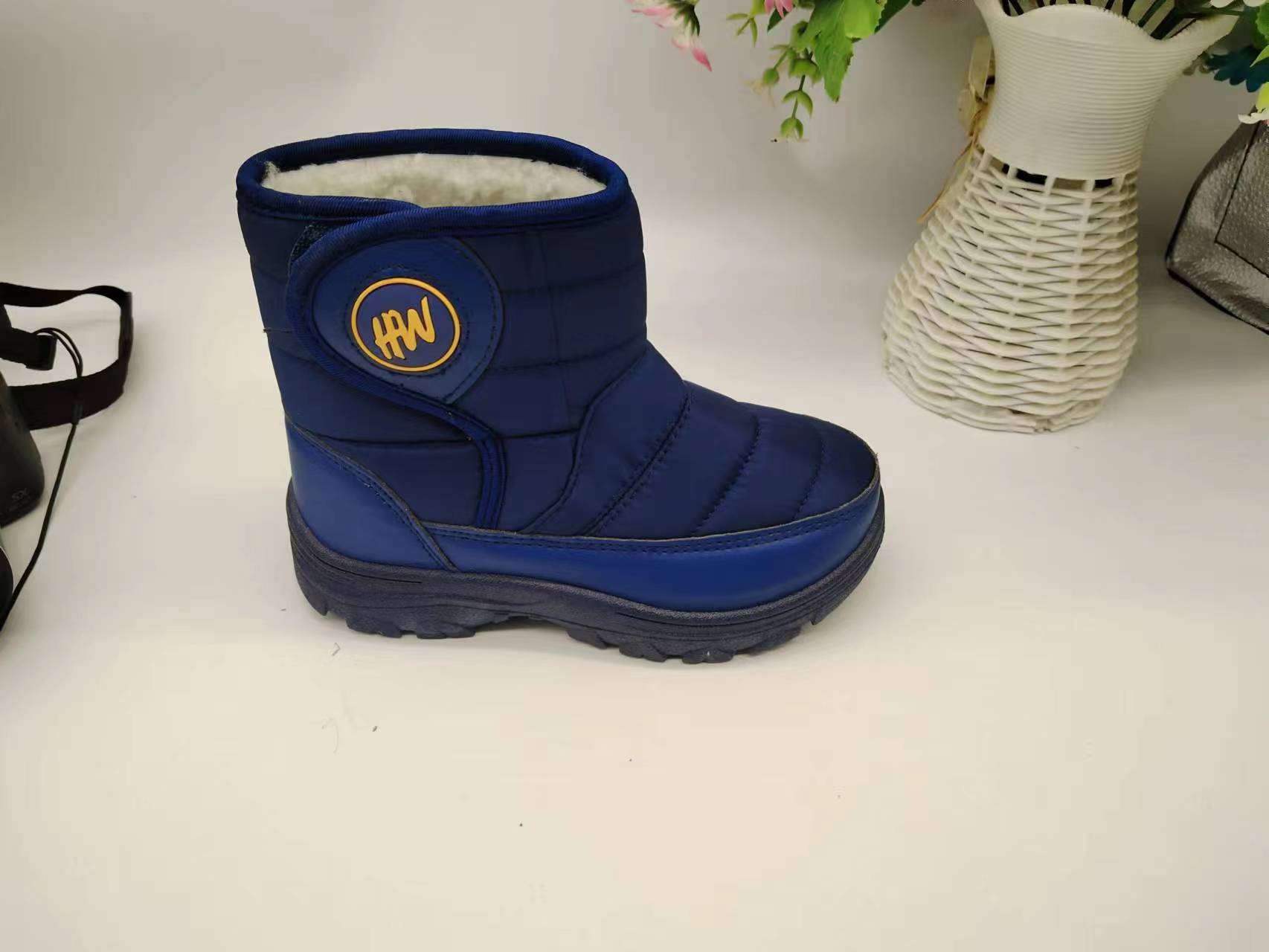 Good quality PVC sole kids injection warm shoes winter snow boots...